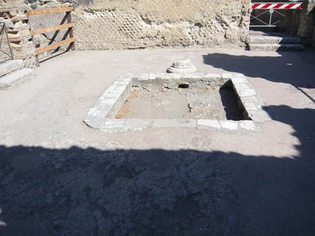 II.1 Herculaneum, August 2013. Looking west across impluvium in atrium. Photo courtesy of Buzz Ferebee.